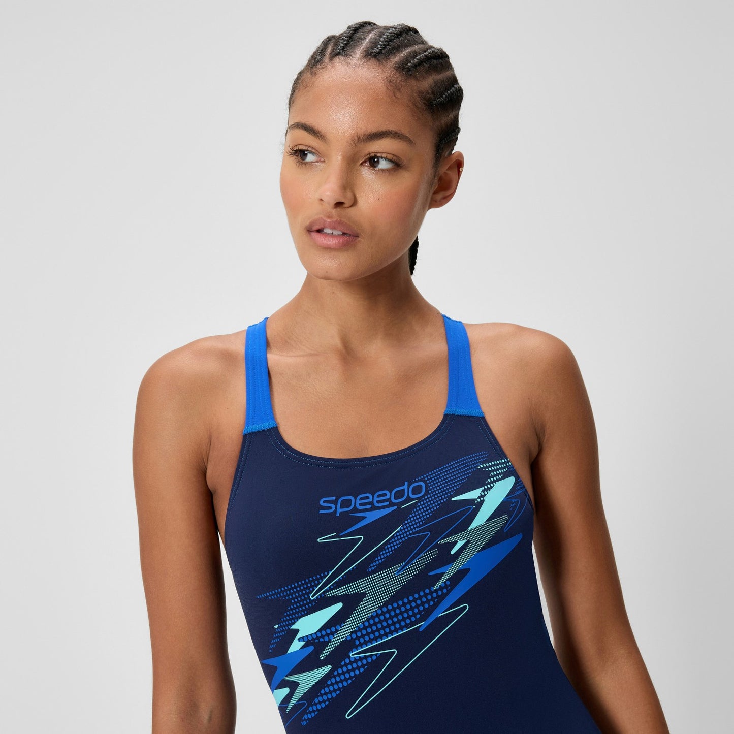 Medley Logo Medalist Swimsuit Navy/Blue - Speedo