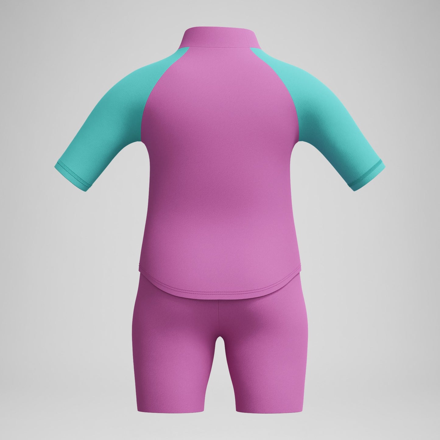 Infant Girls Learn to Swim Sun Protection Top & Short Pink/Green - Speedo