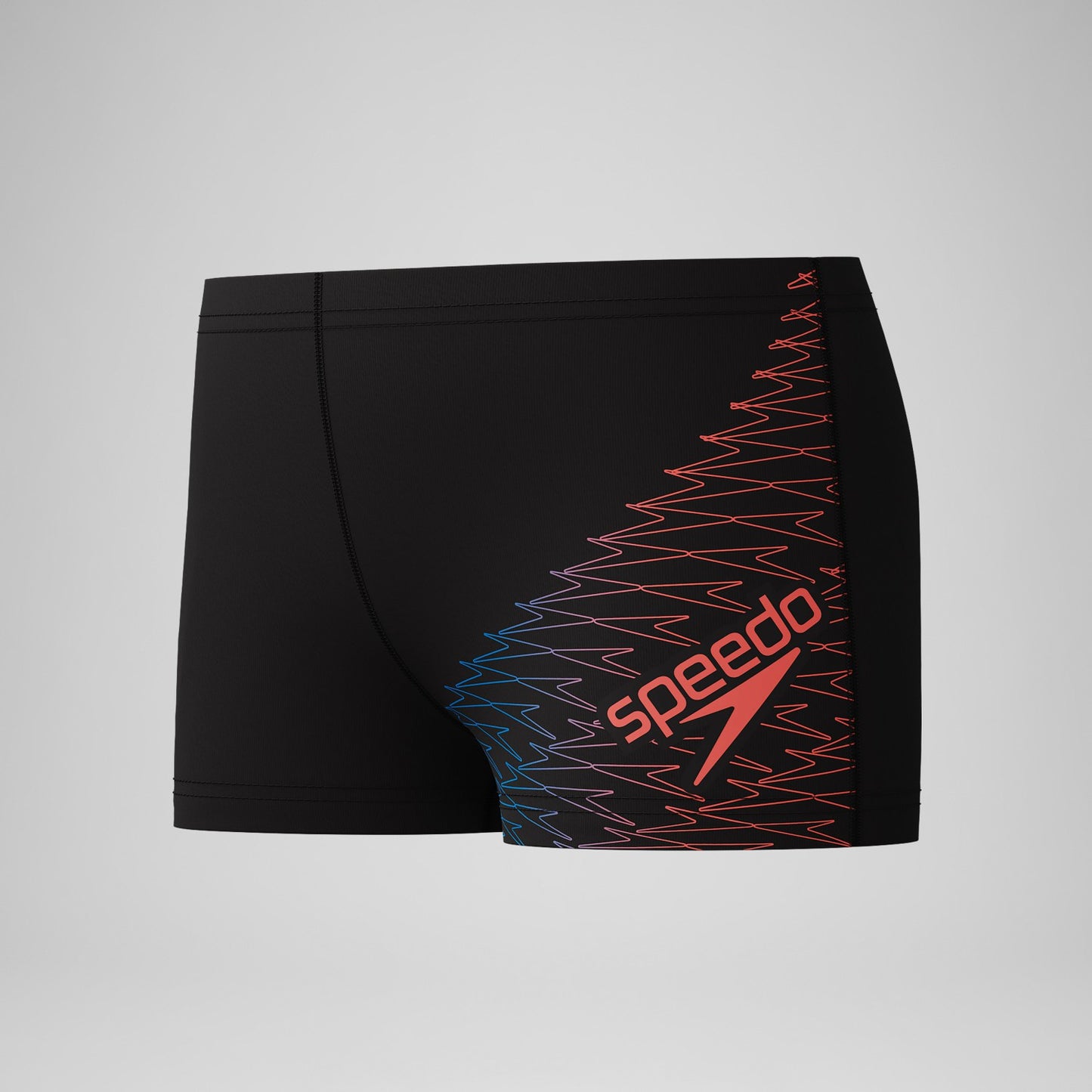 Boys Medley Logo Aquashorts Black/Orange - Speedo