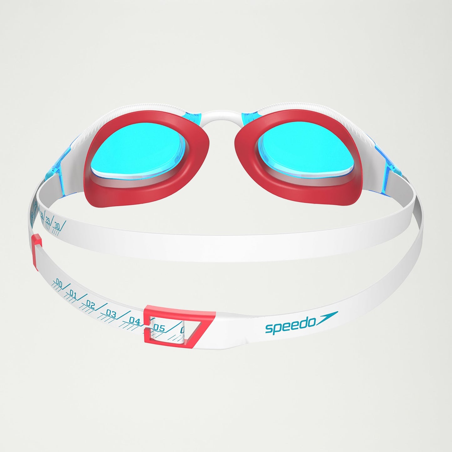 Adult Fastskin Hyper Elite Goggles White/Blue/Red - Speedo