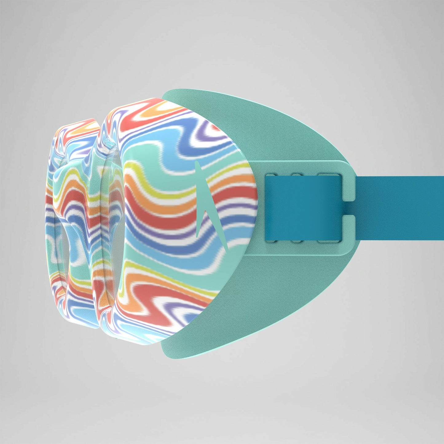Junior Futura Hydrospex Printed Goggles Rainbow/Clear - Speedo