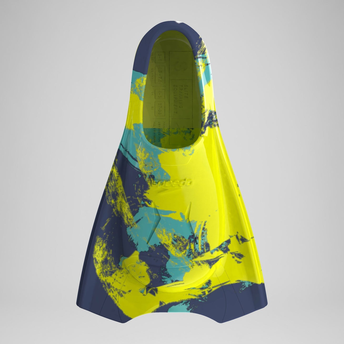 Adult Short Blade Fin Yellow/Turquoise - Speedo