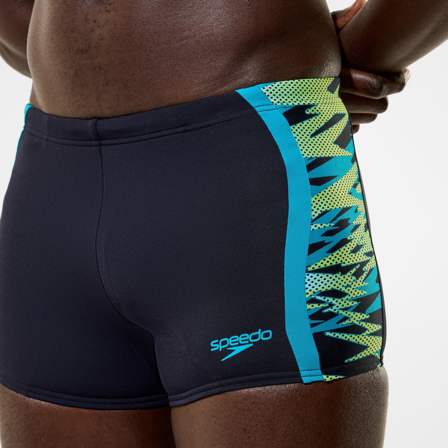Hyperboom Splice Aquashorts Black/Green - Speedo