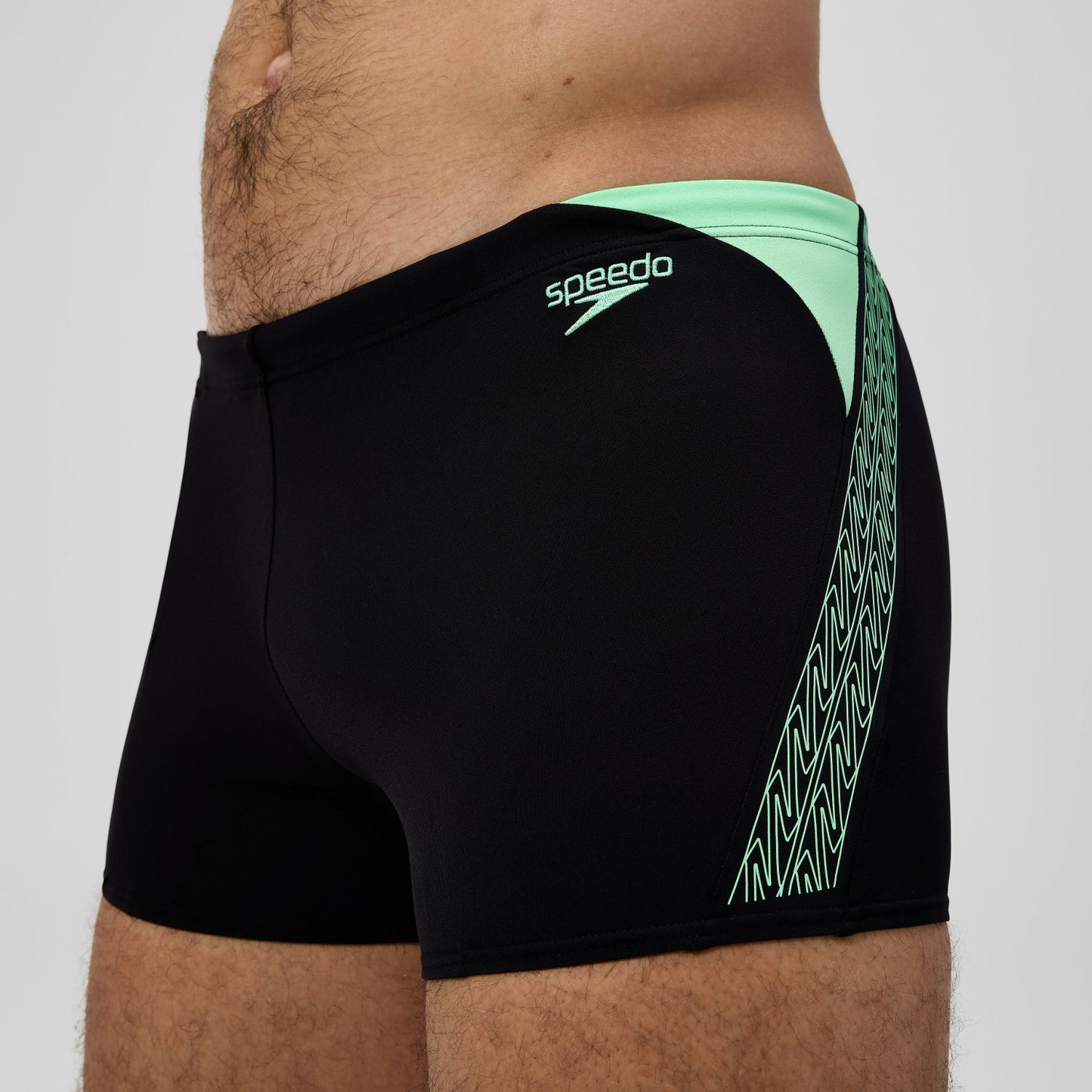Hyperboom Splice Aquashorts Black/Green - Speedo