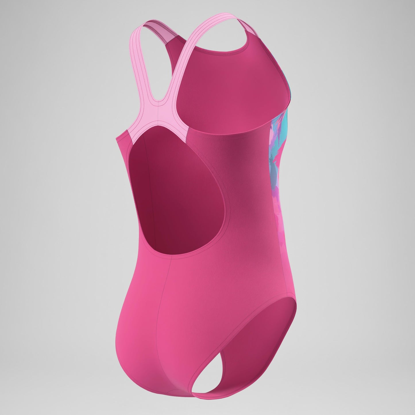 Girls Printed Pulseback One Piece Pink - Speedo