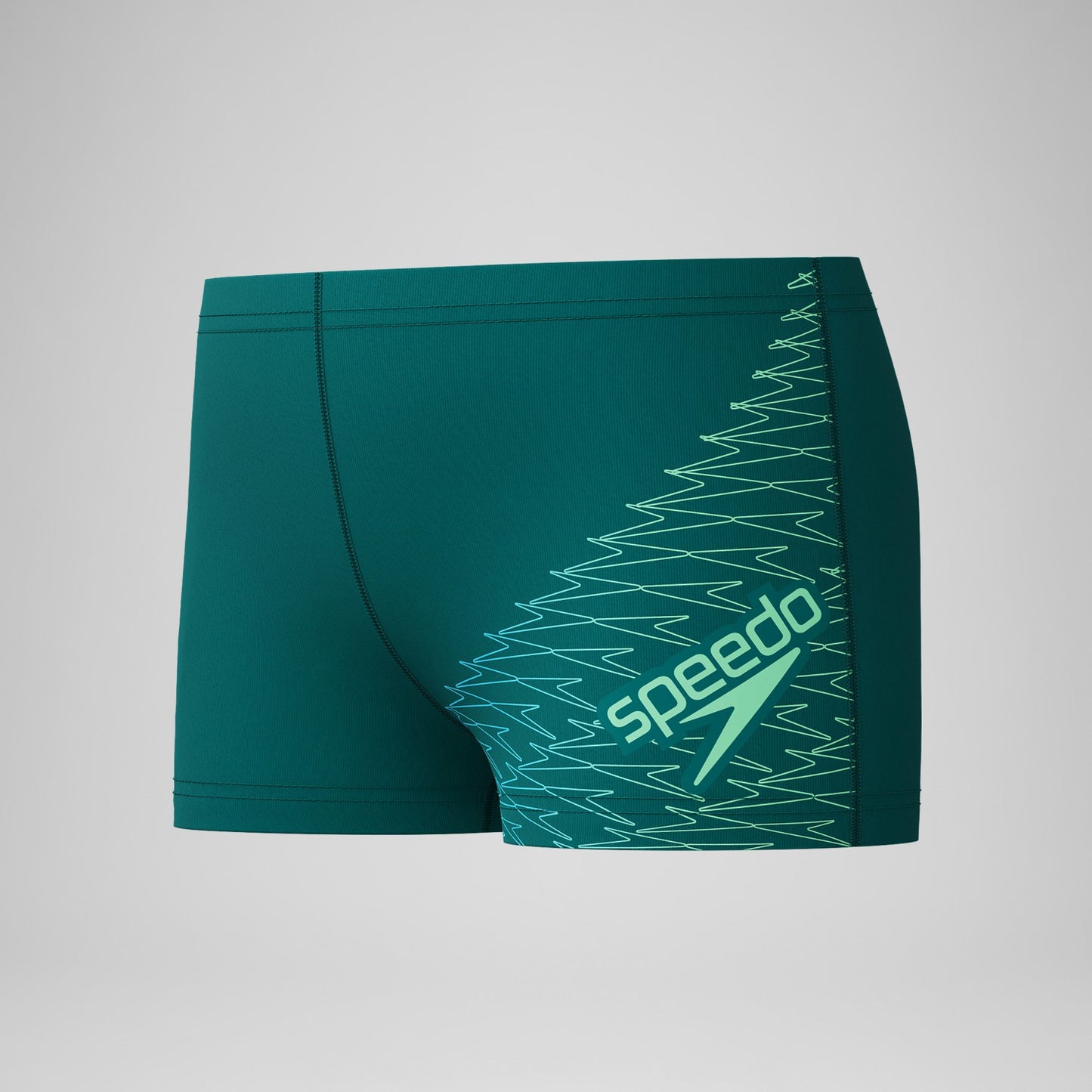 Boys Medley Logo Aquashorts Green - Speedo