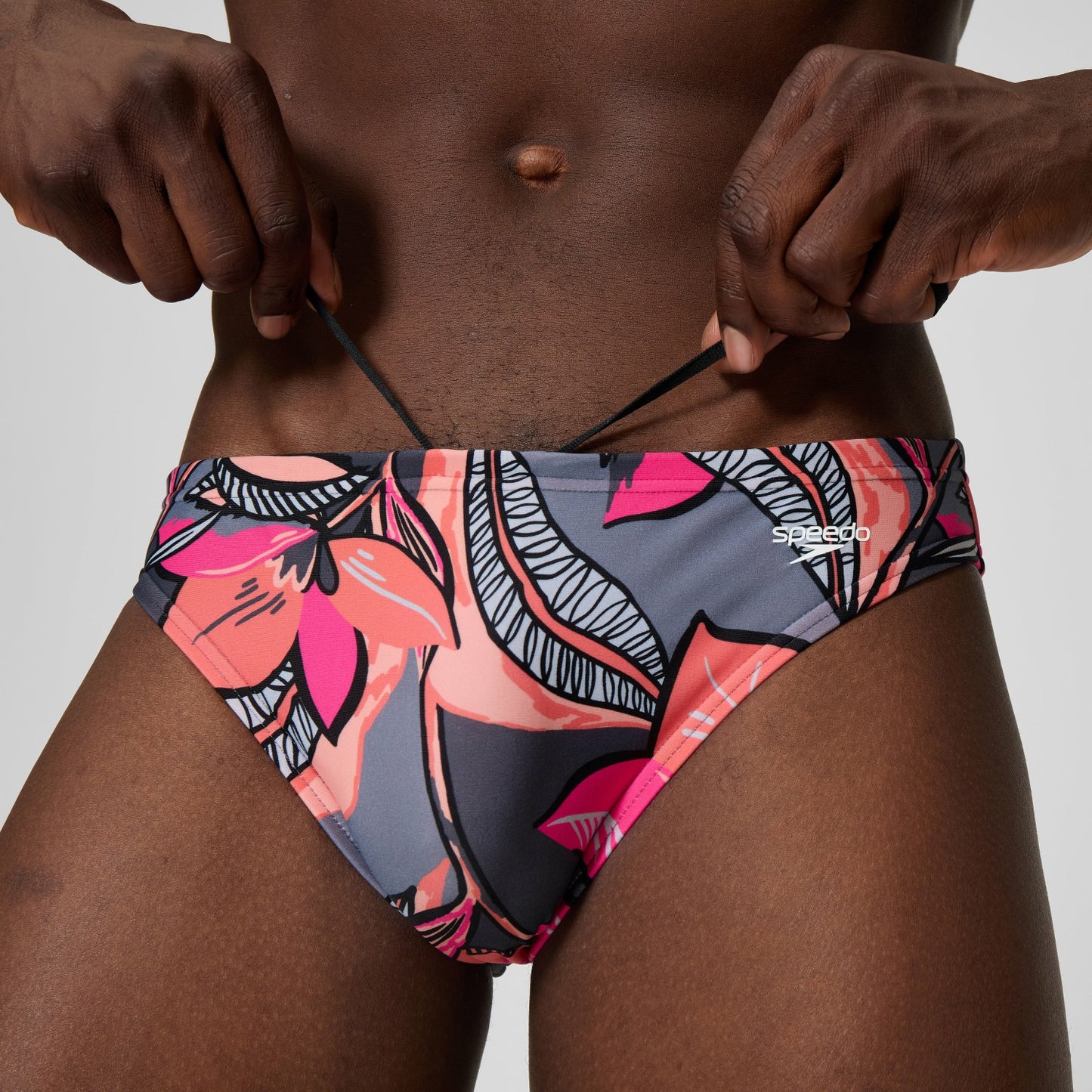 Beachstar Printed Brief Coral/Grey - Speedo