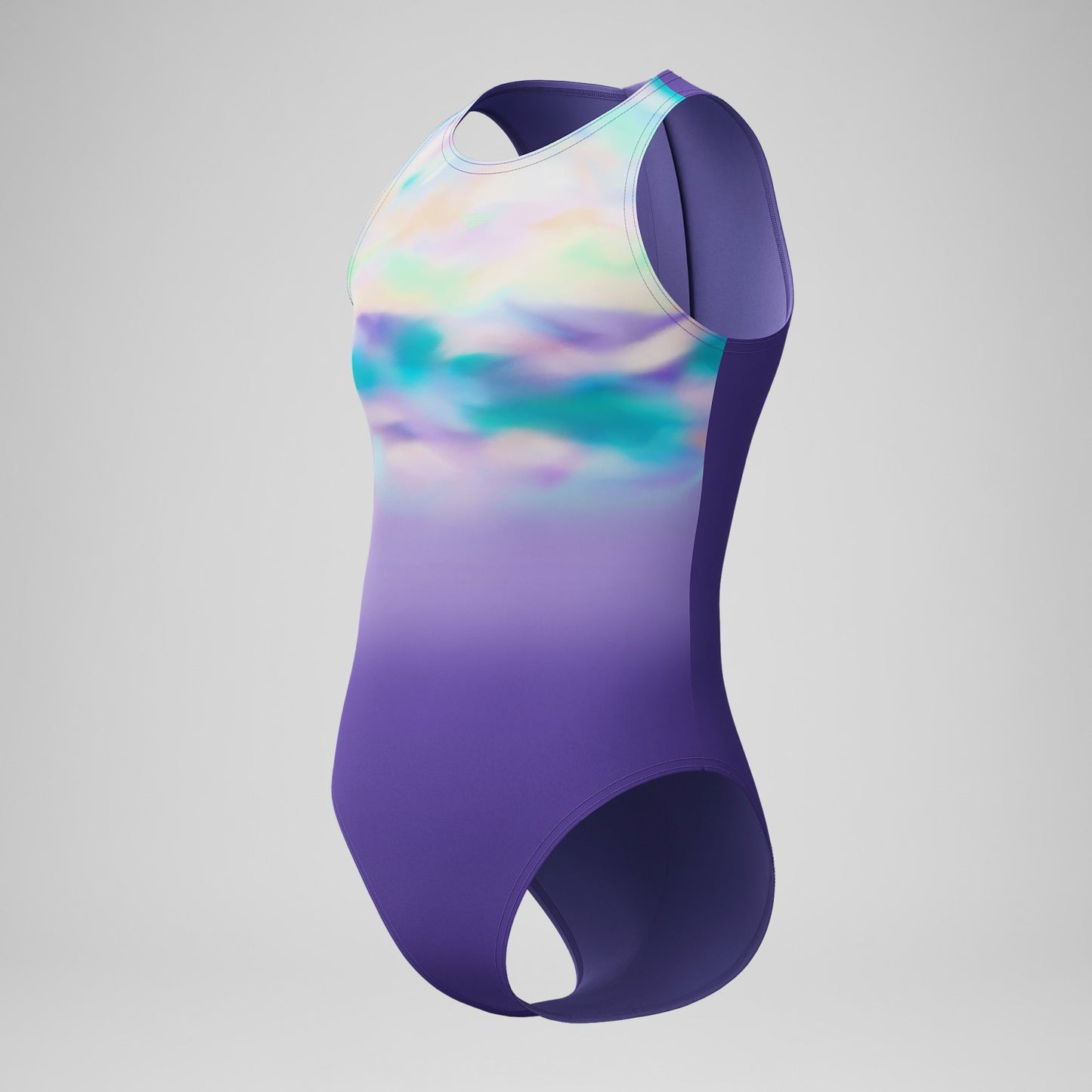 Girls Printed Hydrasuit Purple/Green - Speedo