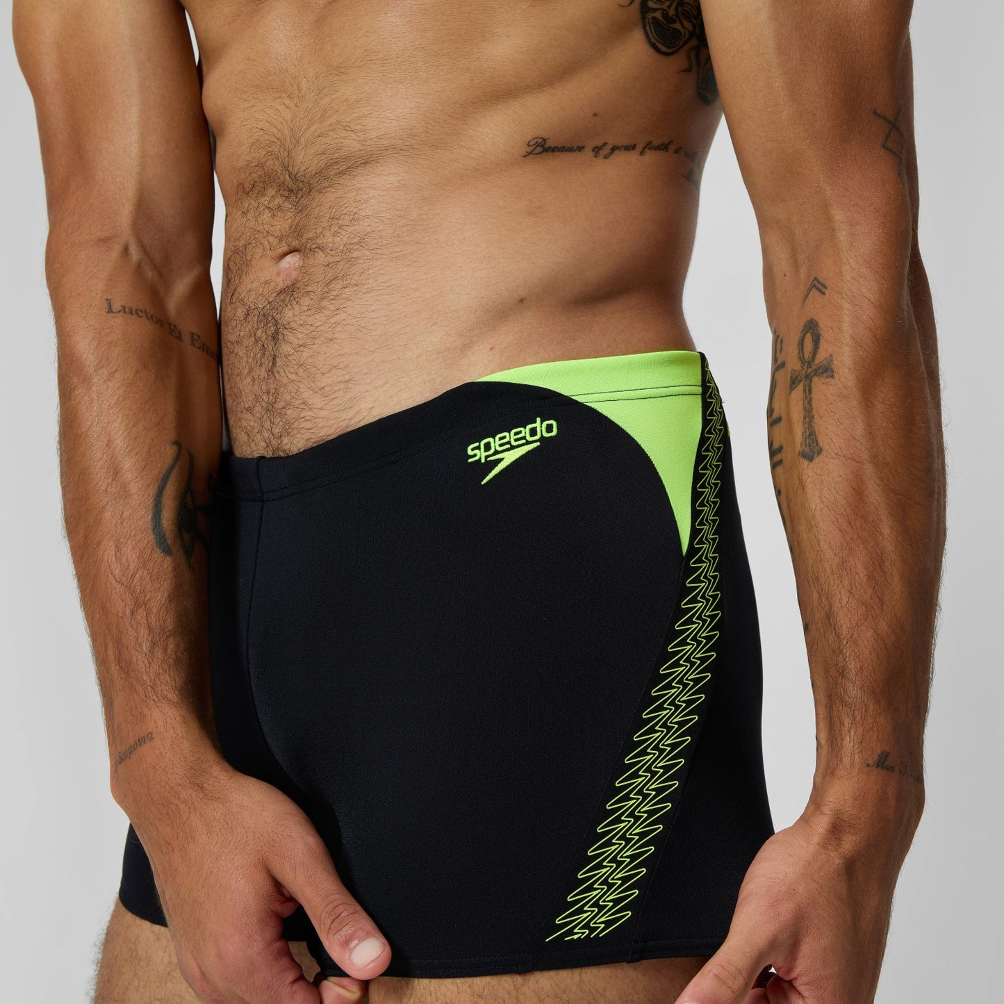 HyperBoom Splice Aquashorts Black/Yellow - Speedo
