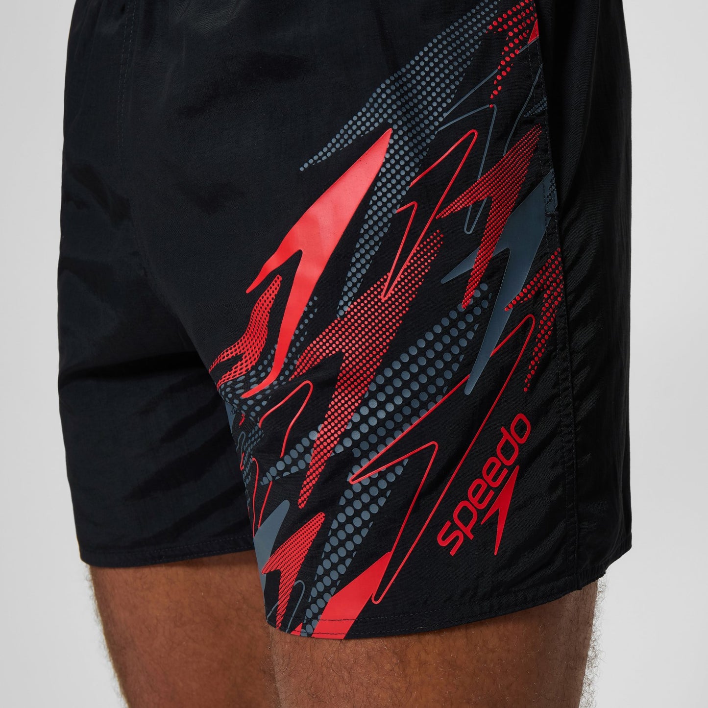Medley Logo Swim Shorts Black/Red - Speedo