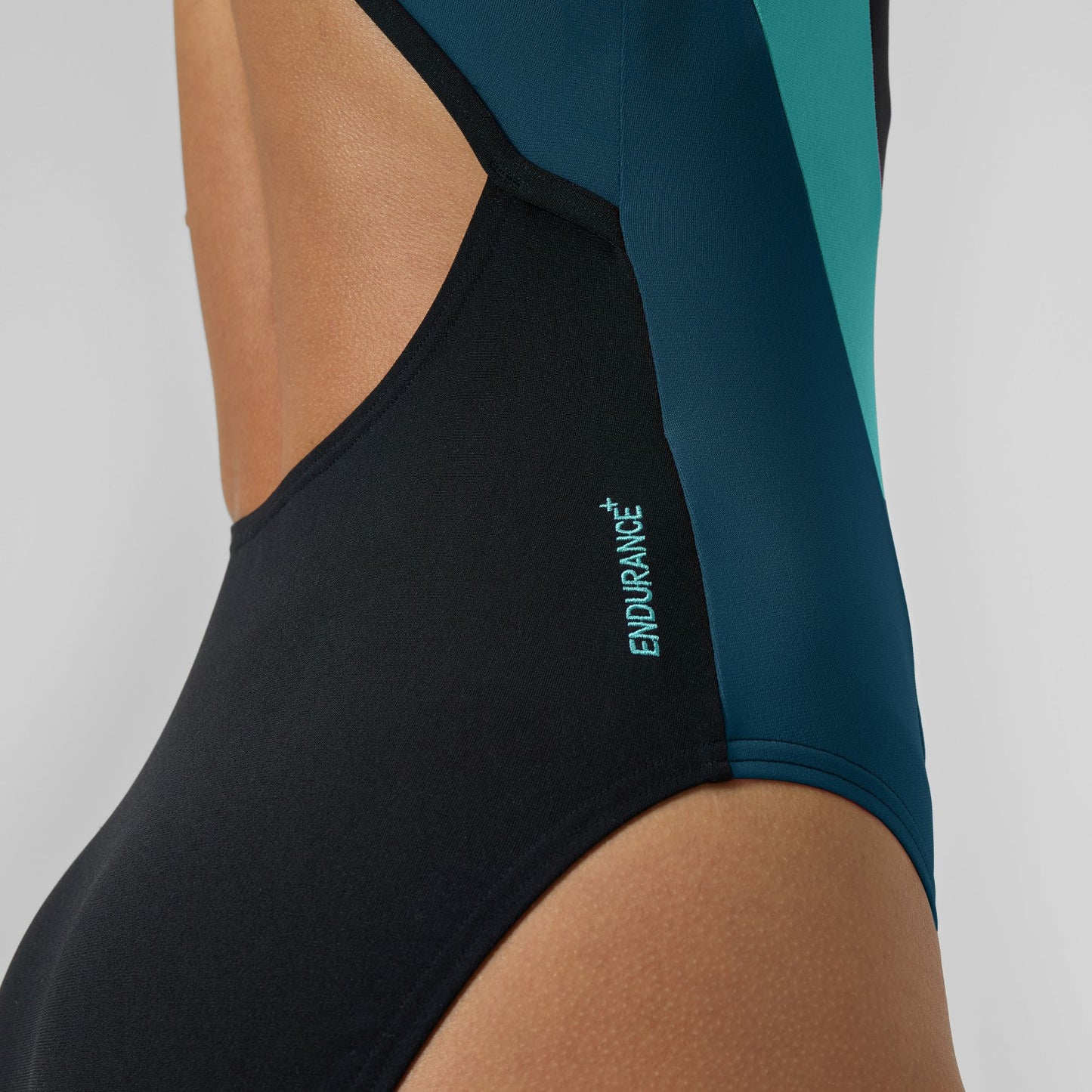 Highneck Splice Crossback Swimsuit DarkTeal/Green - Speedo