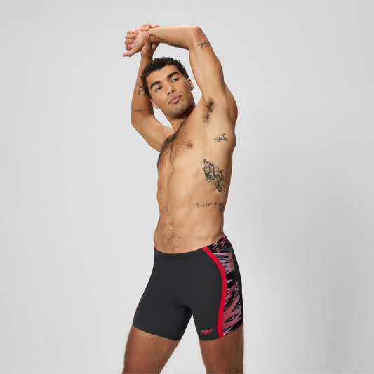 Hyperboom Splice Mid Jammer Black/Red - Speedo