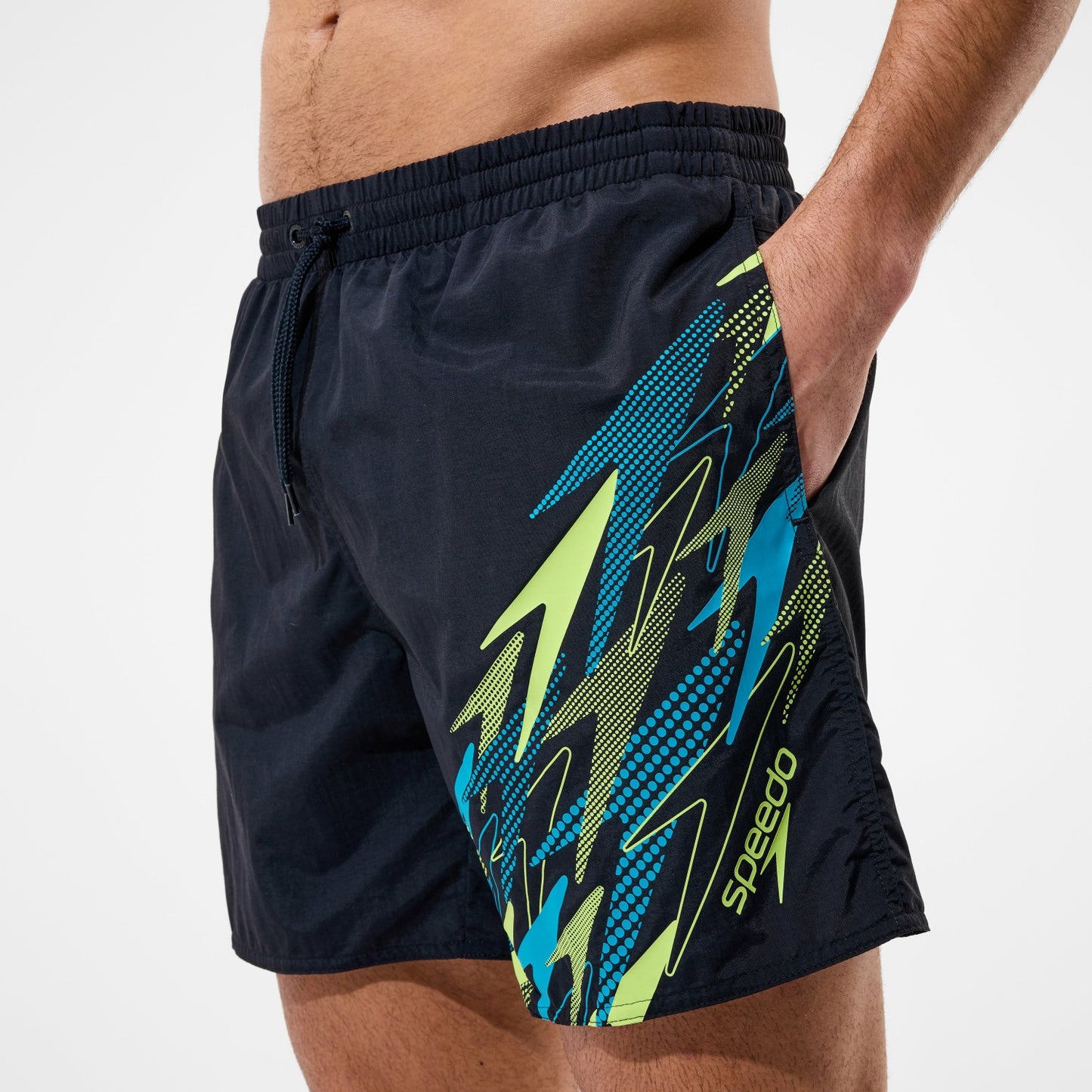 Medley Logo Swim Shorts Black/Green - Speedo