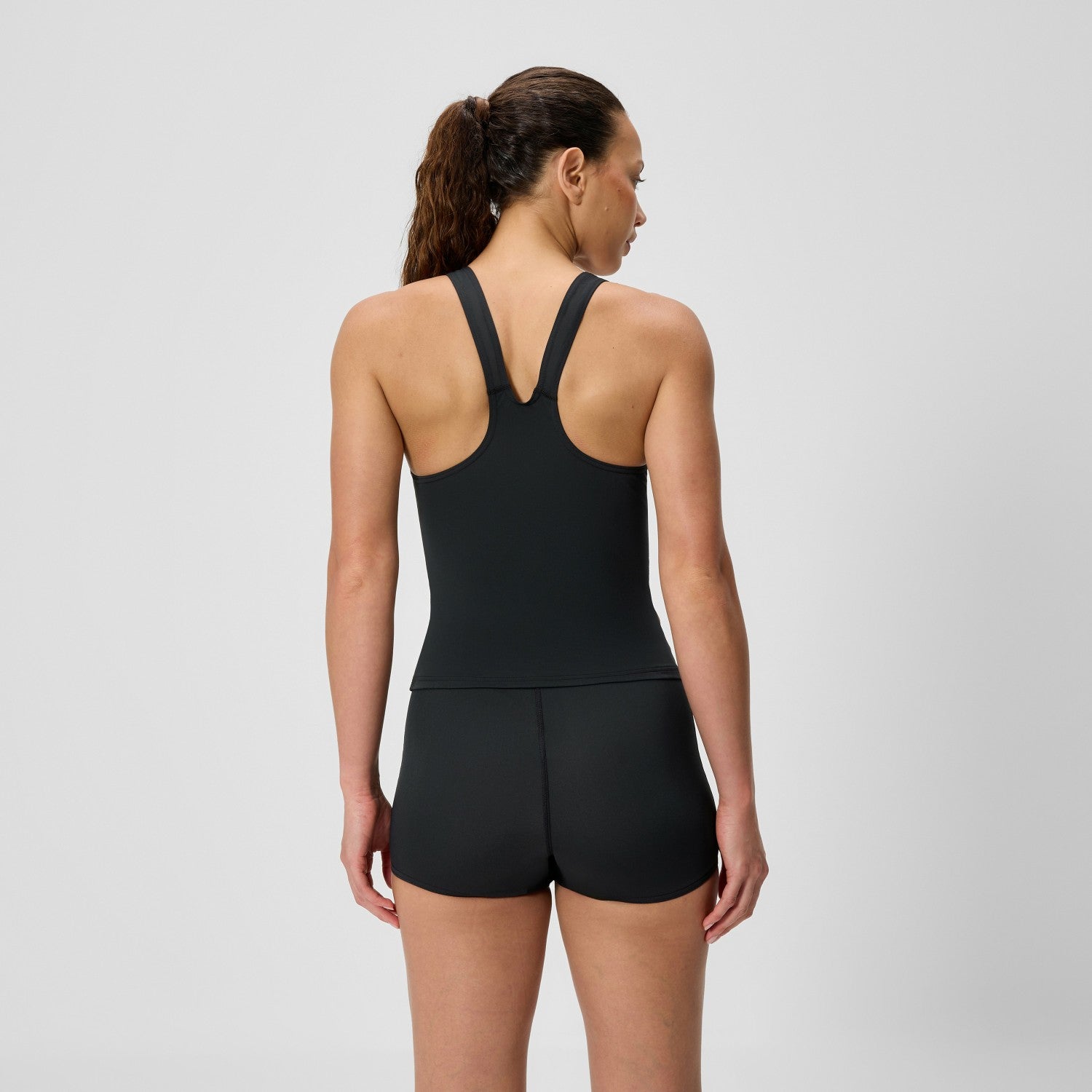 Hyperboom Splice Tankini Set Black/Pink - Speedo