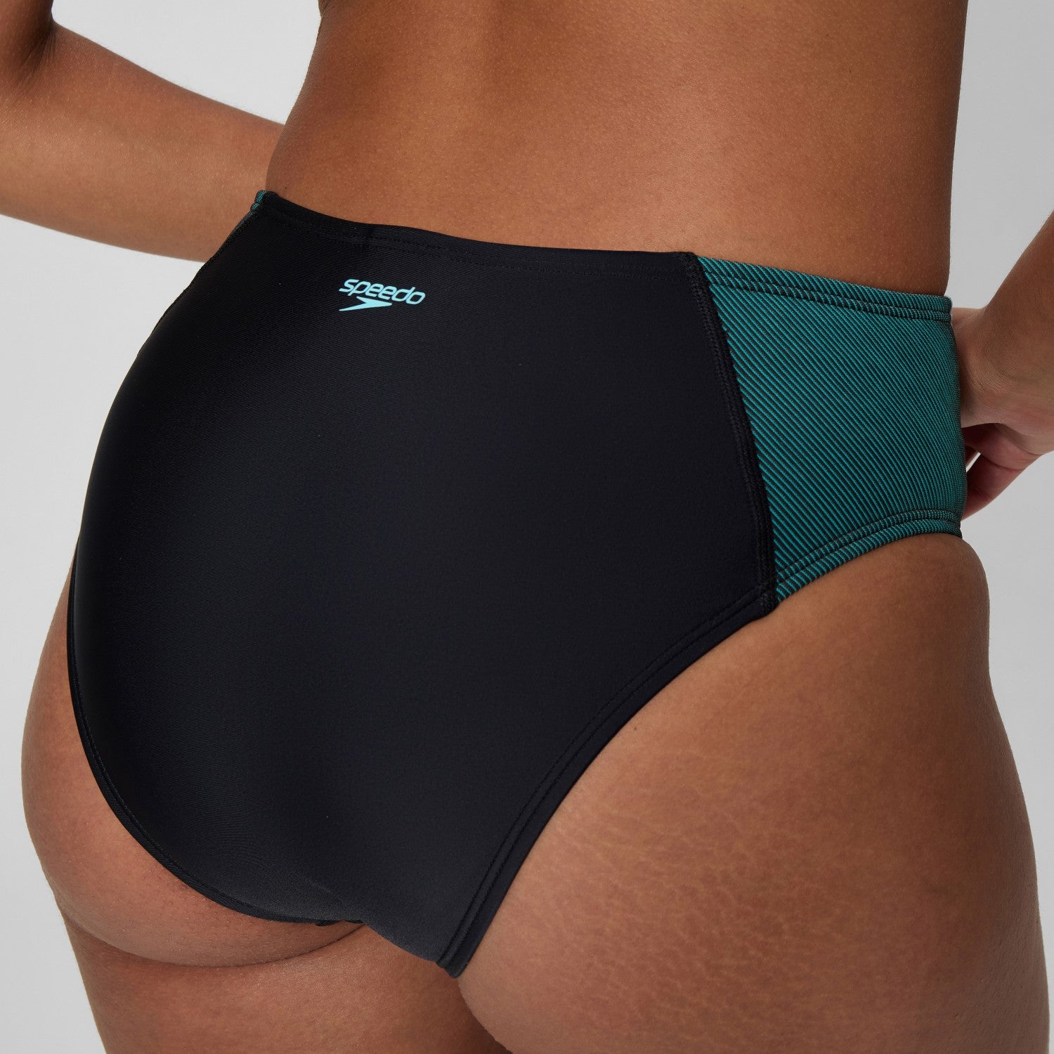 Quantum Rib Splice Bikini Set Black/Blue - Speedo