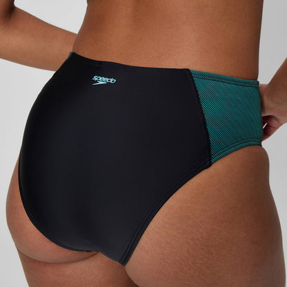 Quantum Rib Splice Bikini Set Black/Blue - Speedo