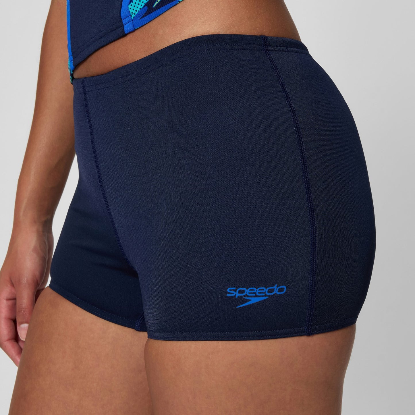Hyperboom Splice Tankini Set Navy/Green - Speedo