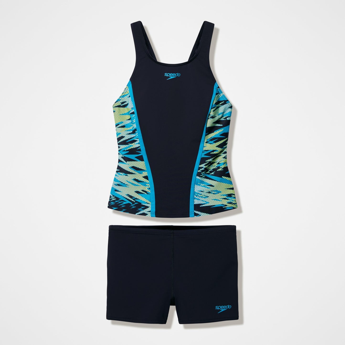 Hyperboom Splice Tankini Set Black/Turquoise - Speedo