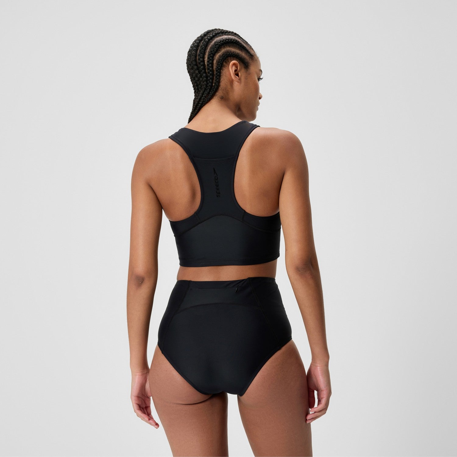 Ocean Flex Crop Top Black - Speedo