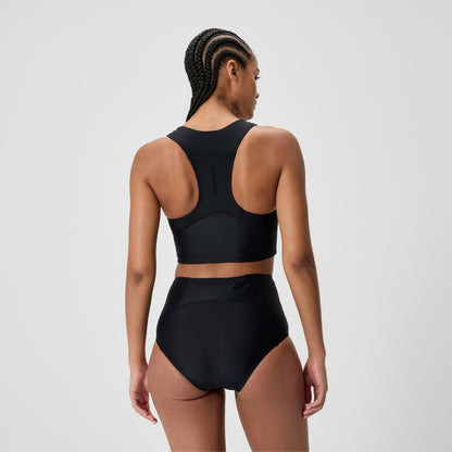 Ocean Flex Crop Top Black - Speedo