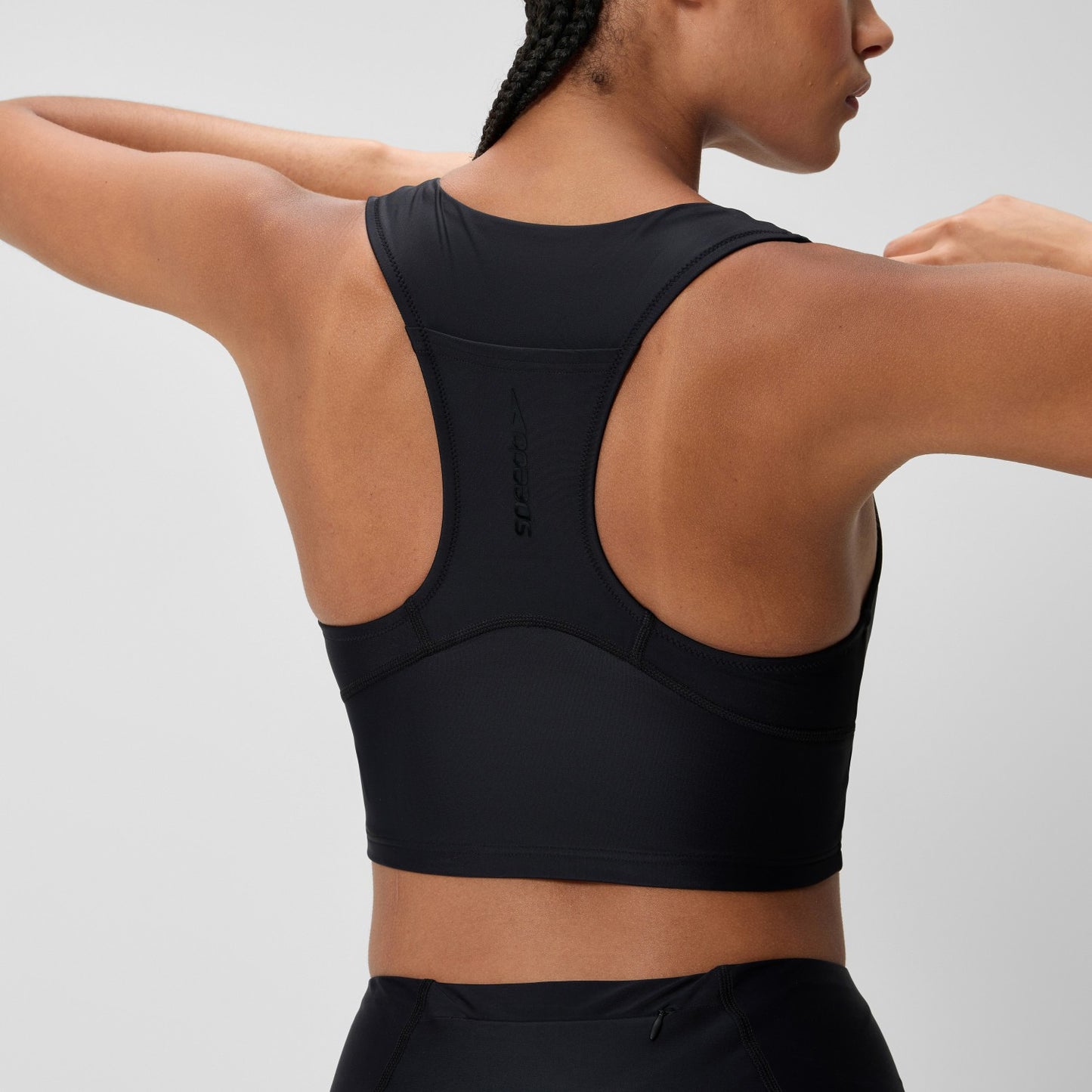 Ocean Flex Crop Top Black - Speedo