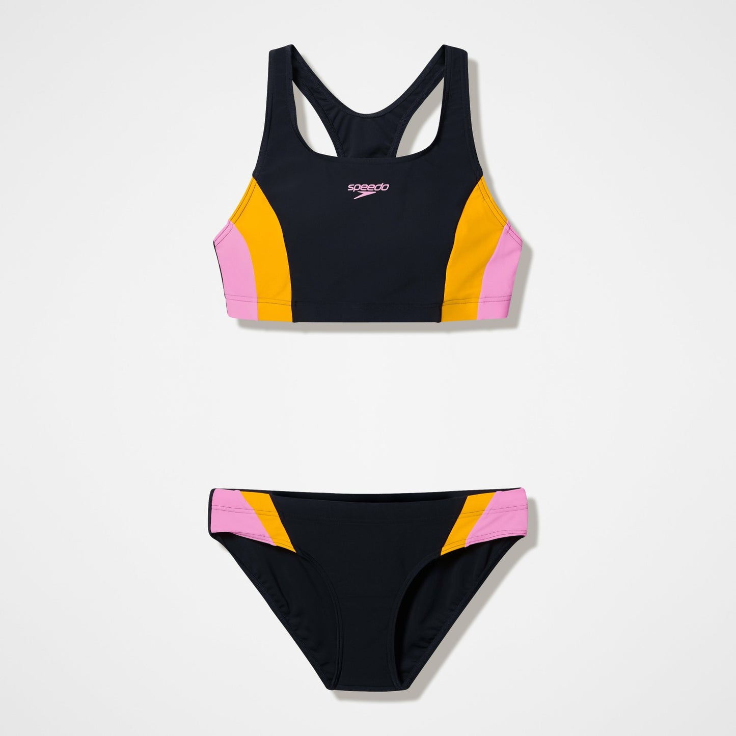 Colourblock Bikini Set Black/Peach - Speedo