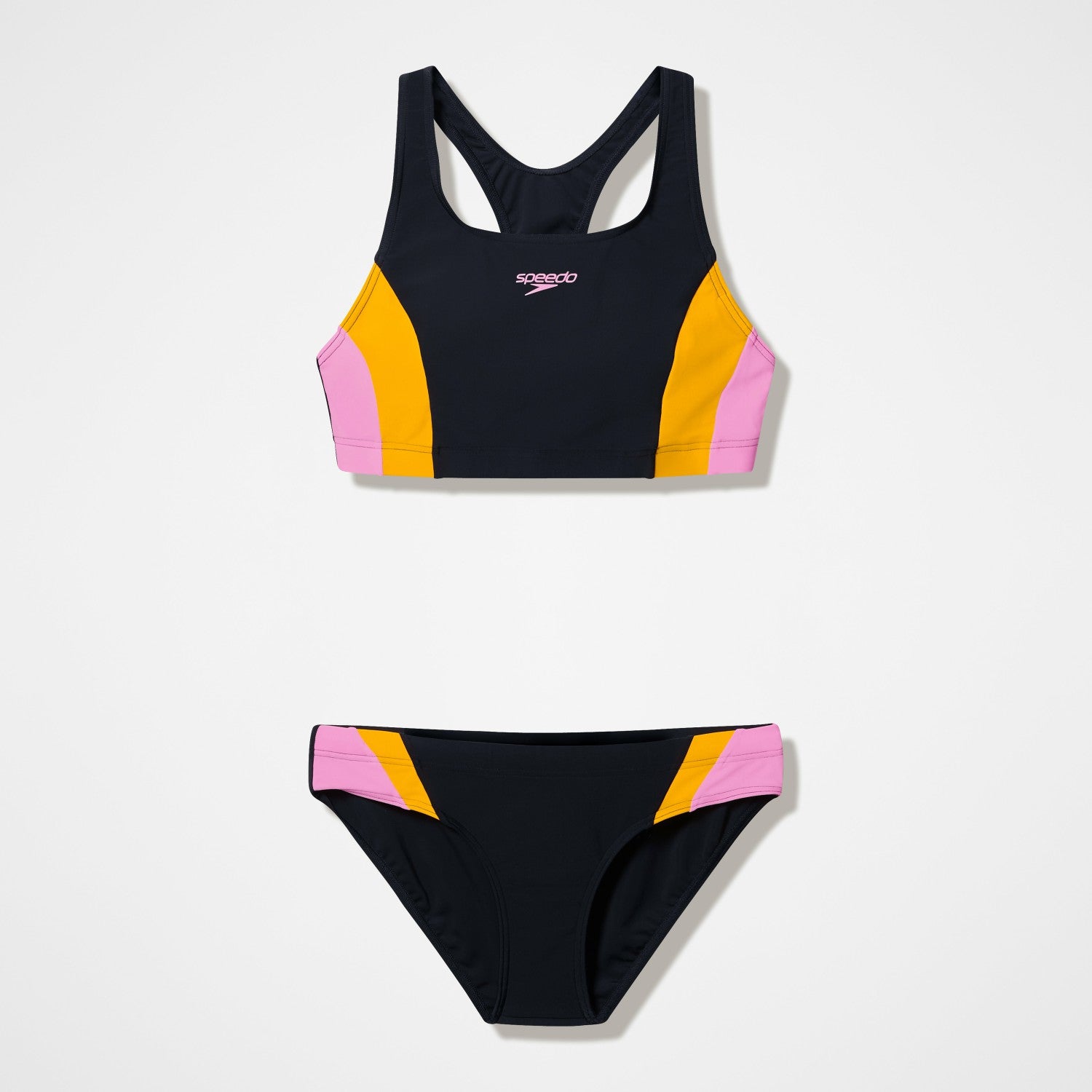 Colourblock Bikini Set Black/Peach - Speedo