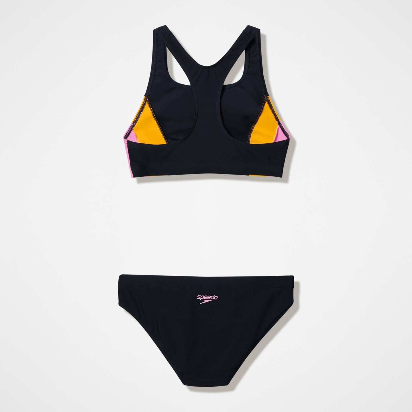 Colourblock Bikini Set Black/Peach - Speedo