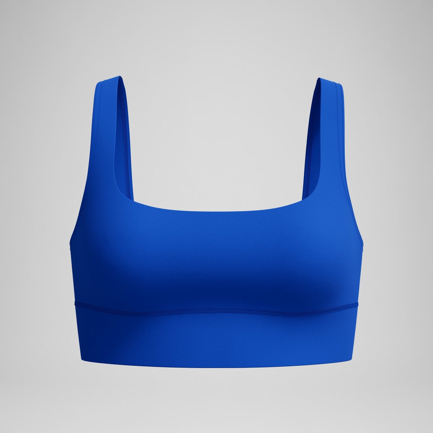 Solid Square Neck Bikini Top Blue - Speedo