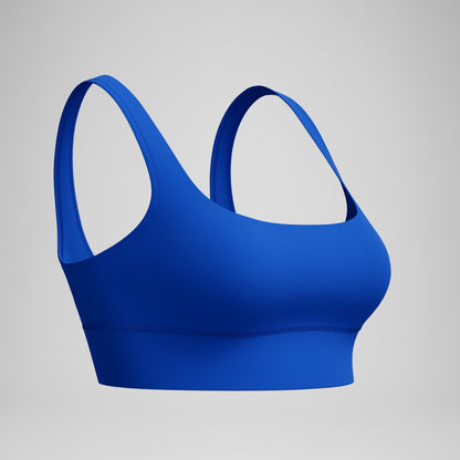 Solid Square Neck Bikini Top Blue - Speedo