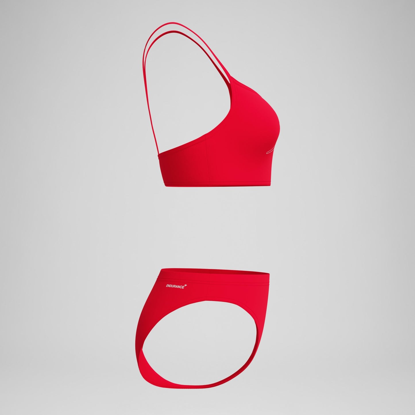 Endurance+ Logo Thinstrap Bikini Set Red - Speedo