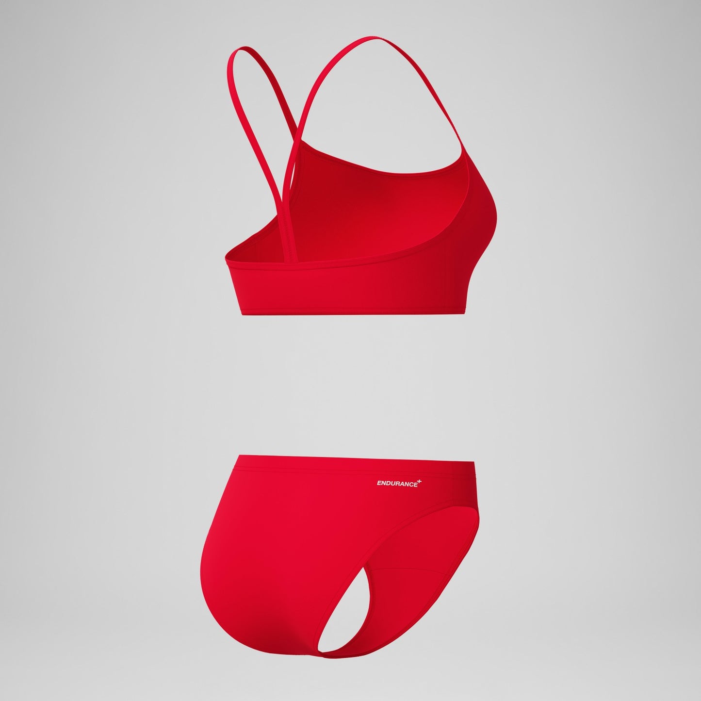Endurance+ Logo Thinstrap Bikini Set Red - Speedo
