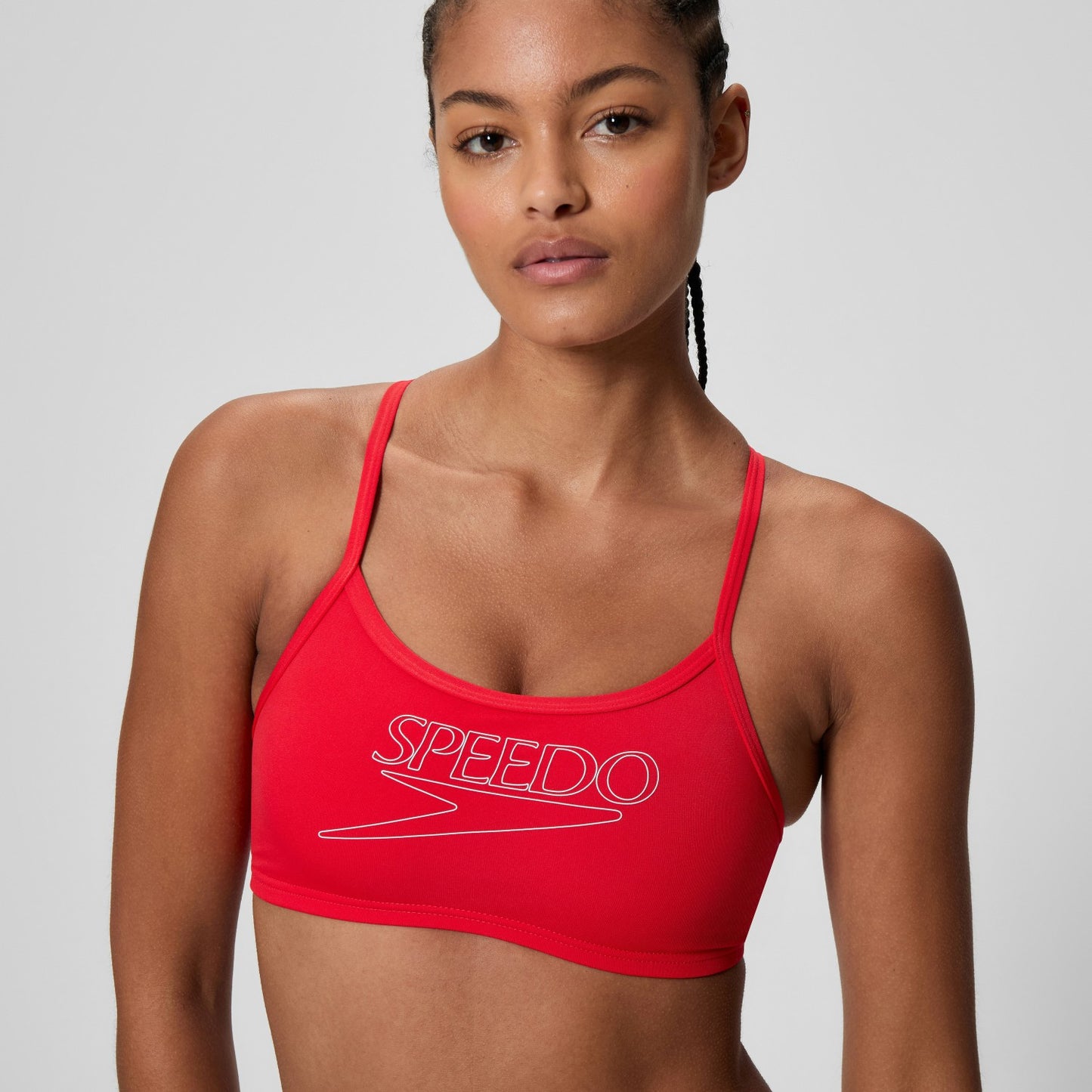 Endurance+ Logo Thinstrap Bikini Set Red - Speedo