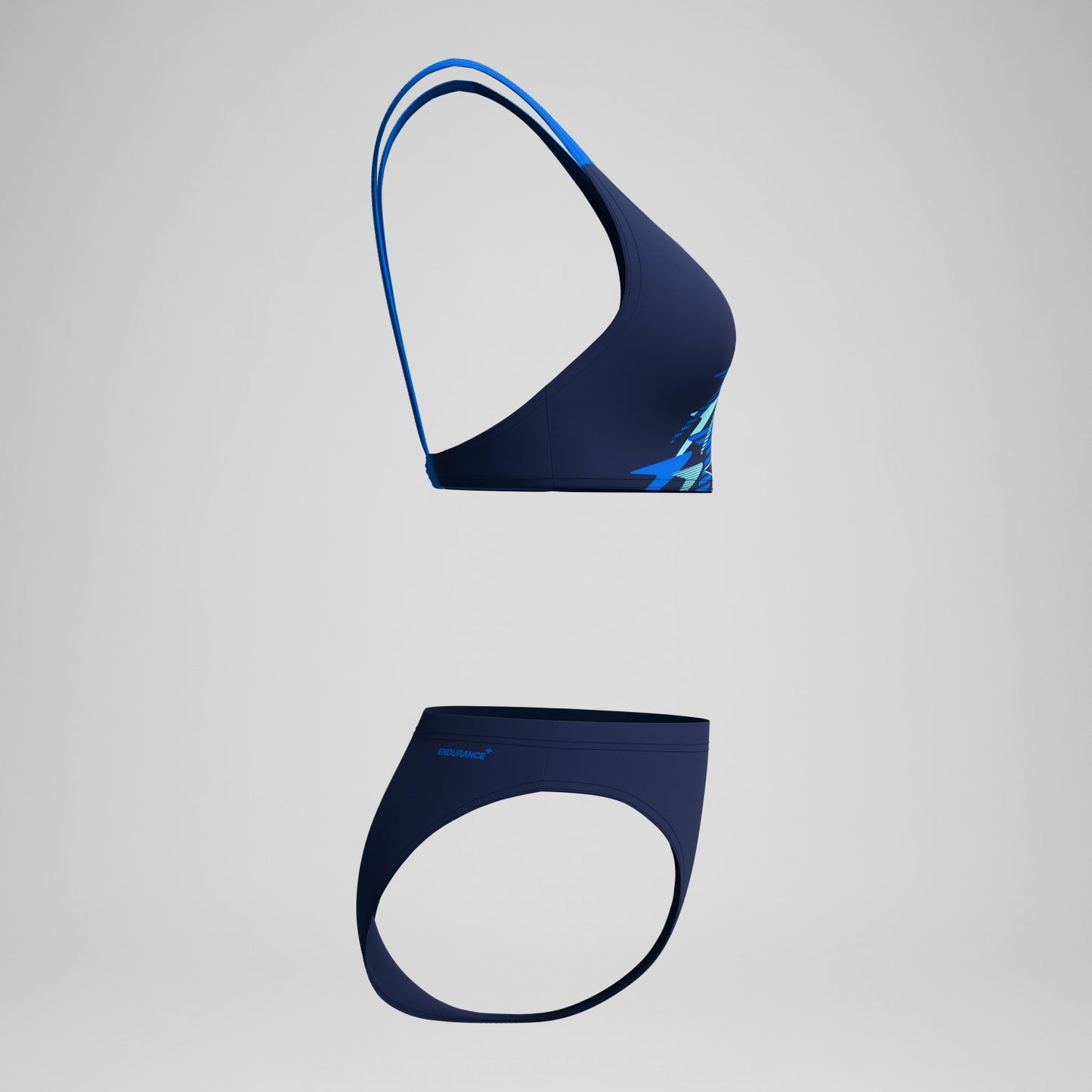 Medley Logo V-Back Bikini Set Navy/Blue - Speedo