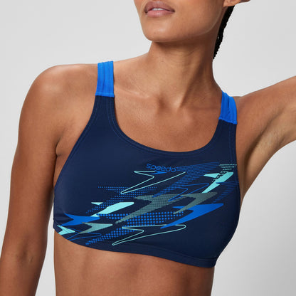 Medley Logo V-Back Bikini Set Navy/Blue - Speedo