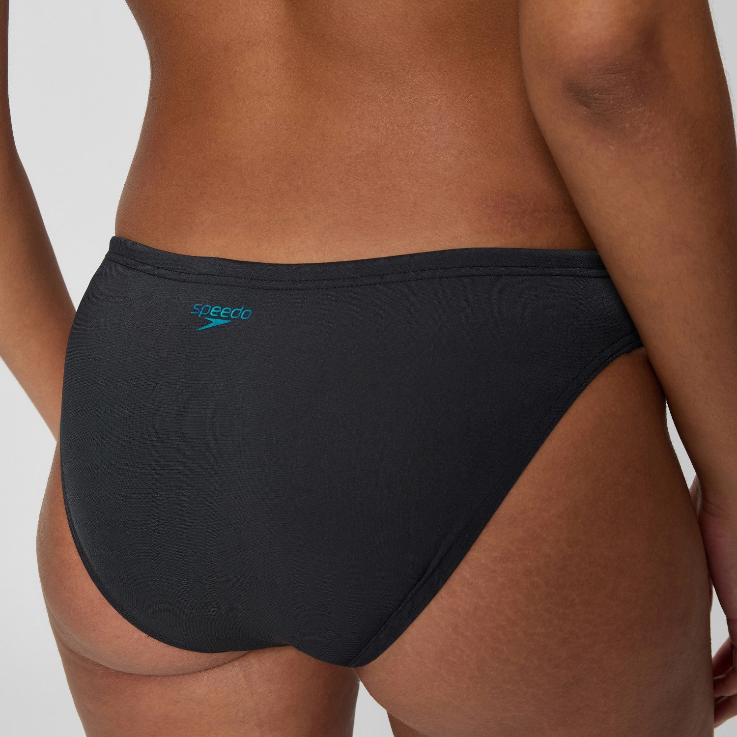 Boom Solid Leaderback Bikini Set Black/Turquoise - Speedo