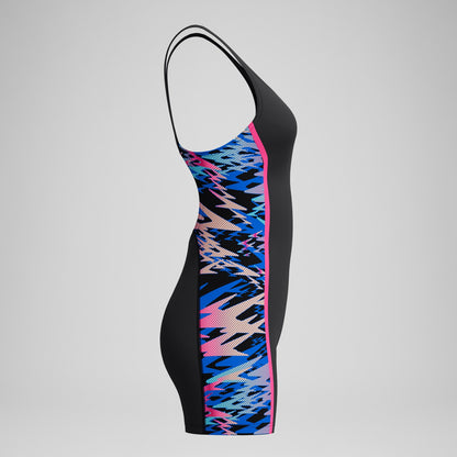 Hyperboom Splice Muscleback Legsuit Black/Pink - Speedo