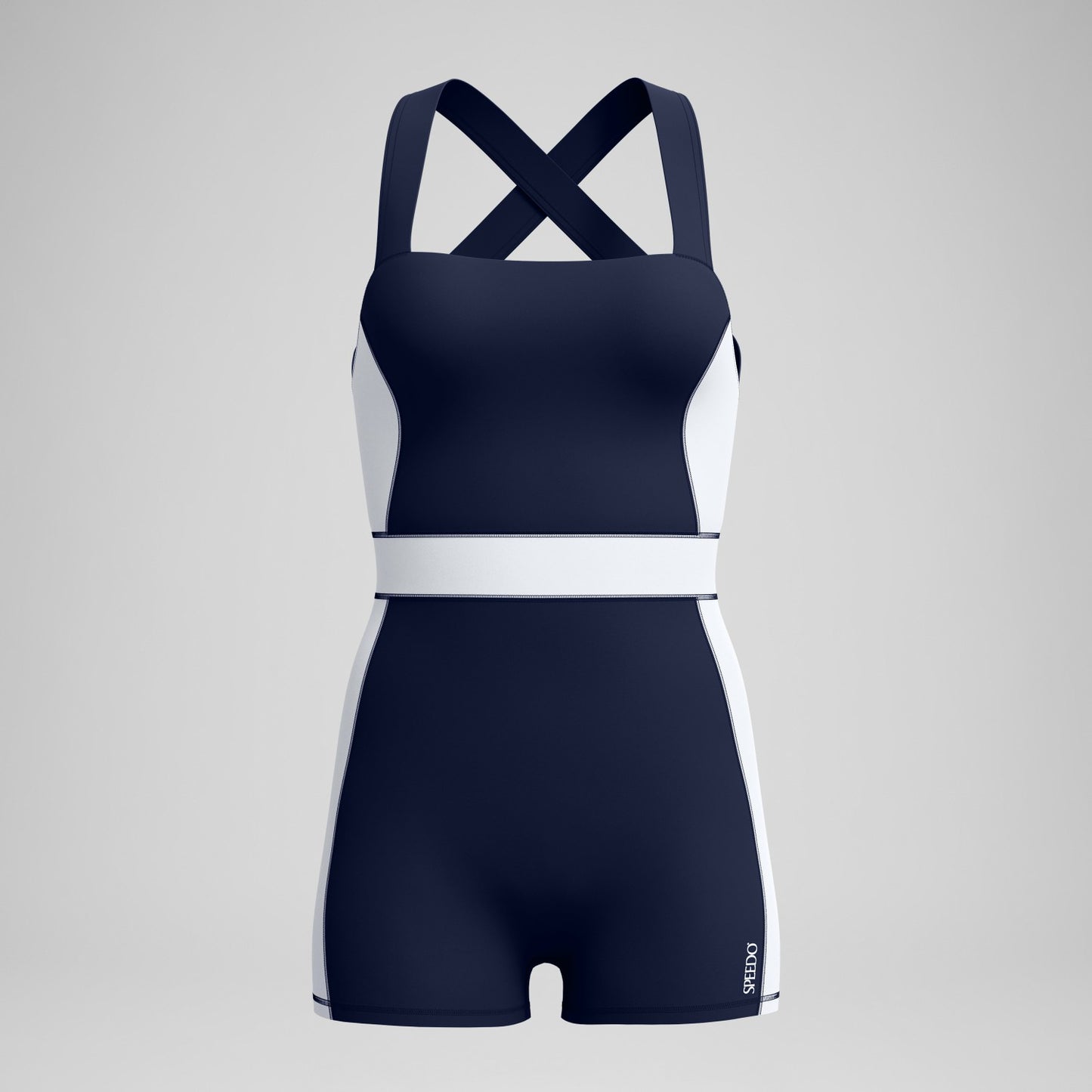 Jetstream Colourblock Legsuit Navy/White - Speedo