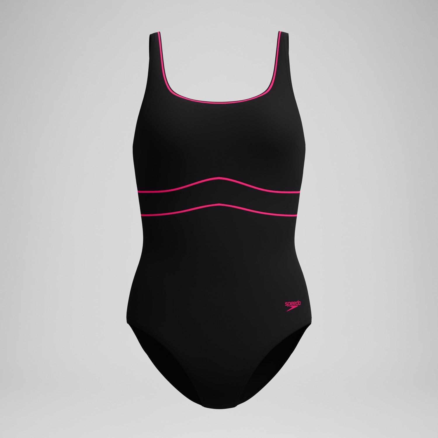 Shaping Contour Eclipse Solid Swimsuit Black/Pink - Speedo