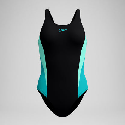 Colorblock Splice 2.0 One Piece Black/Turquoise - Speedo