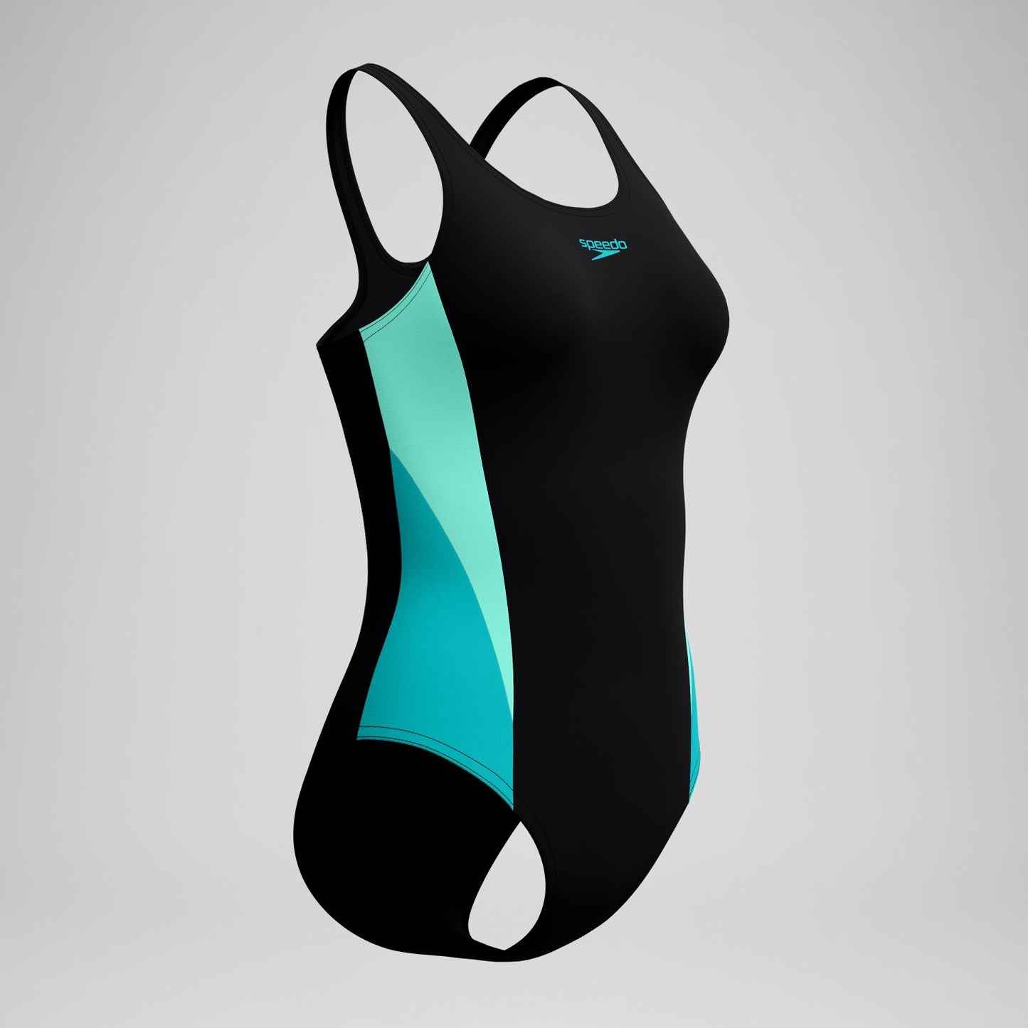 Colorblock Splice 2.0 One Piece Black/Turquoise - Speedo