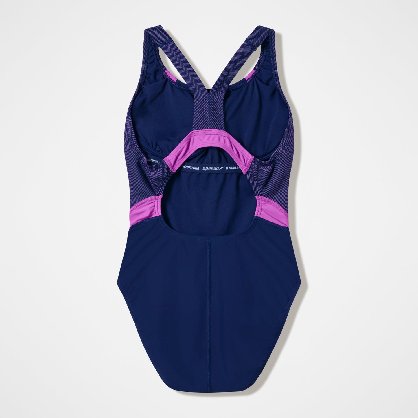 Quantum Rib Splice Swimsuit Navy/Pink - Speedo