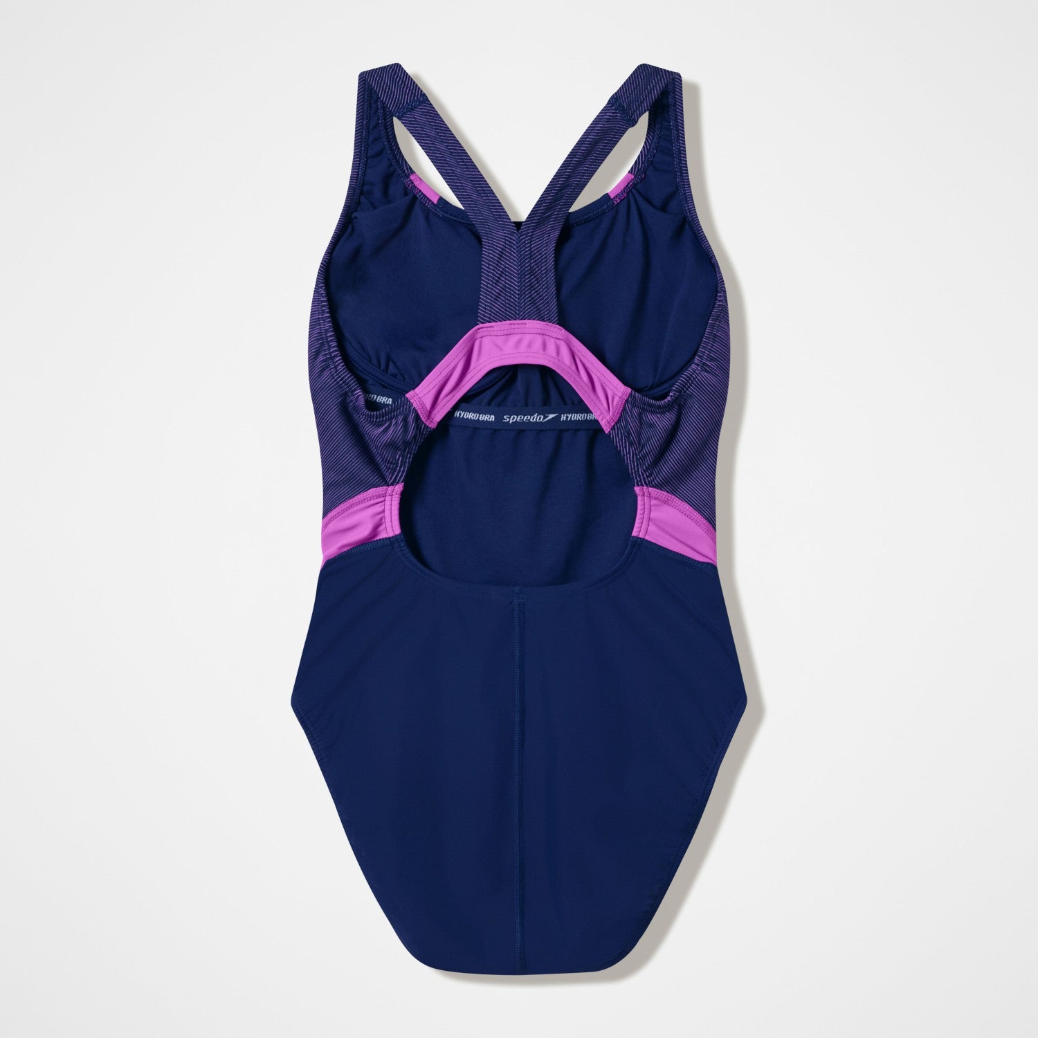 Quantum Rib Splice Swimsuit Navy/Pink - Speedo