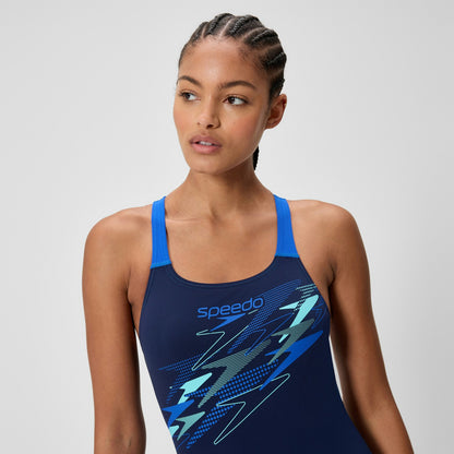 Medley Logo Medalist Swimsuit Navy/Blue - Speedo