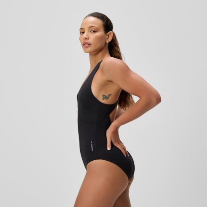 Sculpture Butterfly Back Swimsuit Black - Speedo
