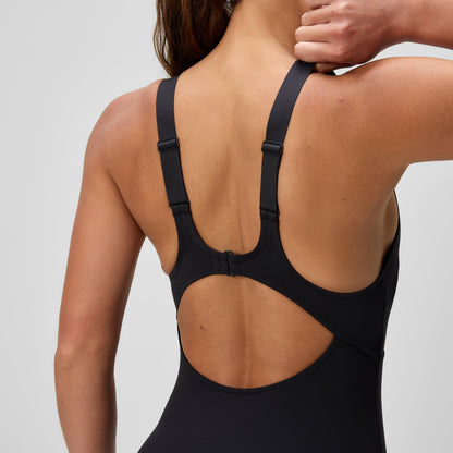 Sculpture Butterfly Back Swimsuit Black - Speedo