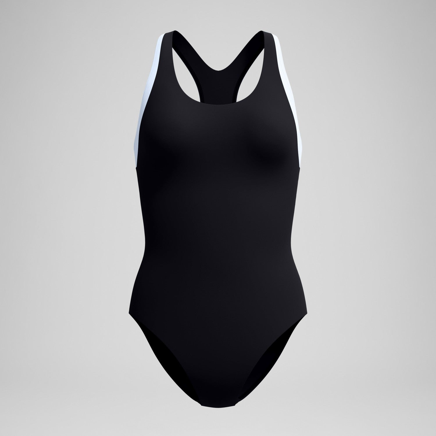 Colourblock Racerback Swimsuit Black/White - Speedo