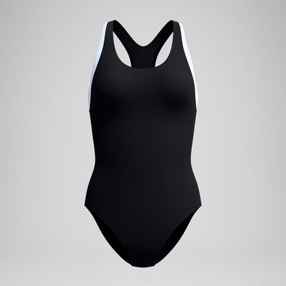 Colourblock Racerback Swimsuit Black/White - Speedo