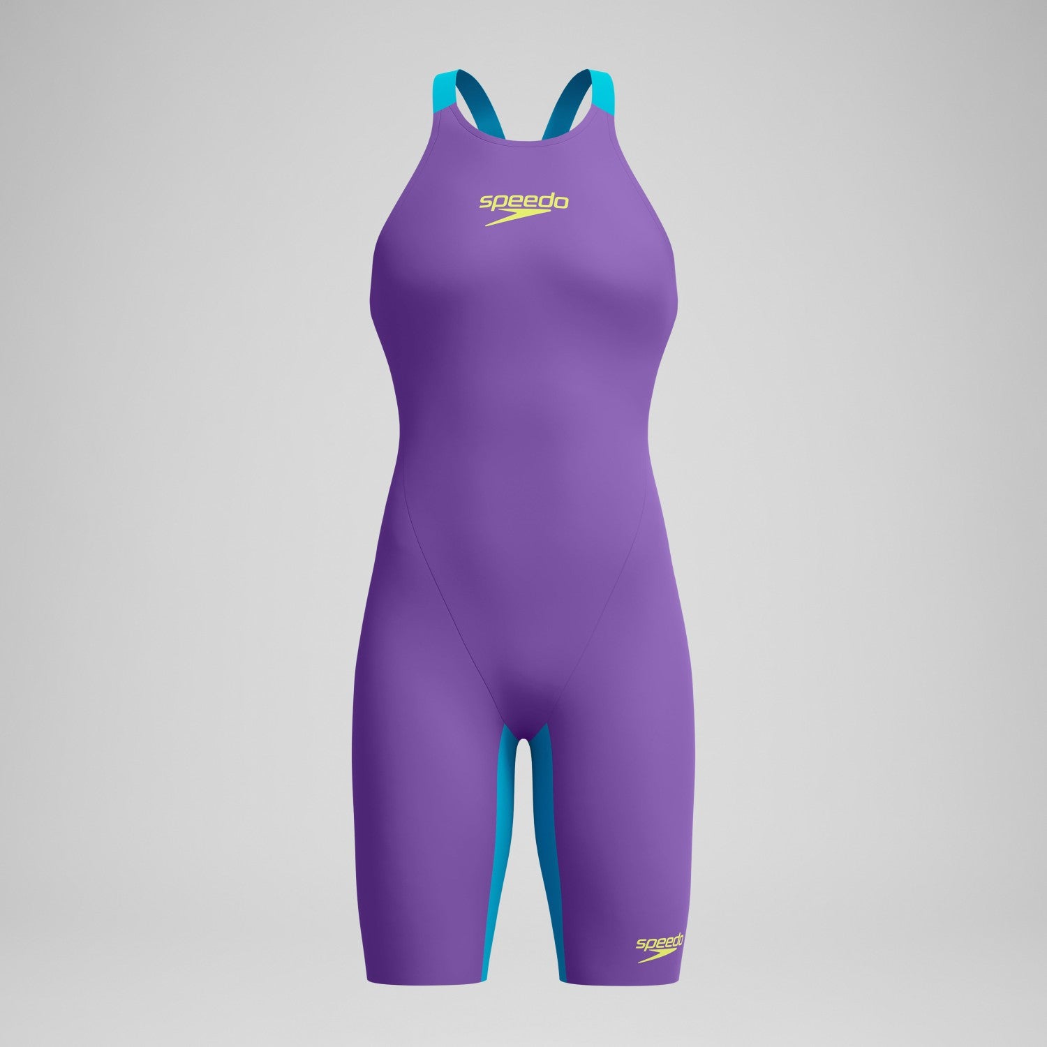 Fastskin LZR Pure Valor 2.0 Closedback Kneeskin Purple/Blue - Speedo