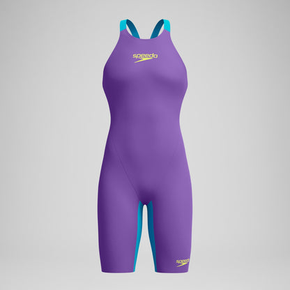 Fastskin LZR Pure Valor 2.0 Closedback Kneeskin Purple/Blue - Speedo